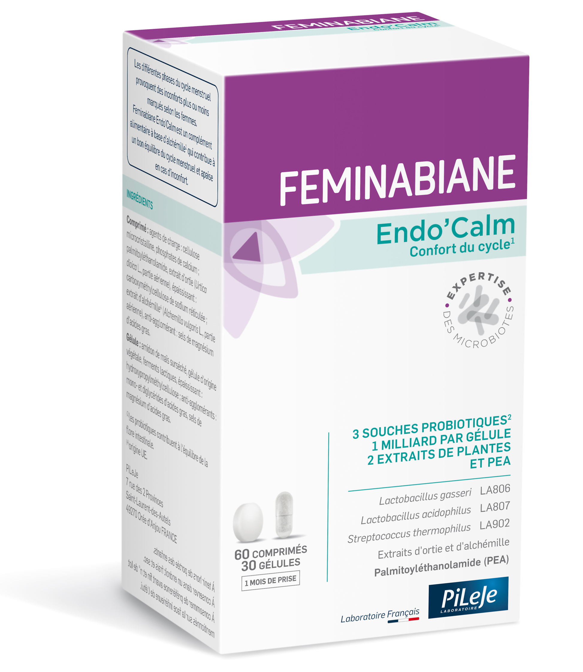 FEMINABIANE ENDO'CALM, 60 tableta+ 30 kapsula